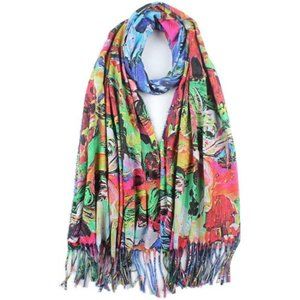 Soft Cashmere Feel Scarf For Women Scarves Large Shawl Wrap Art Print